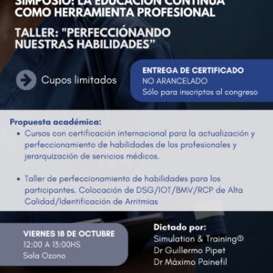 Simposio Simulation & Training: LA EDUCACIÓN CONTINÚA COMO HERRAMIENTA PROFESIONALs (Sin Cargo)