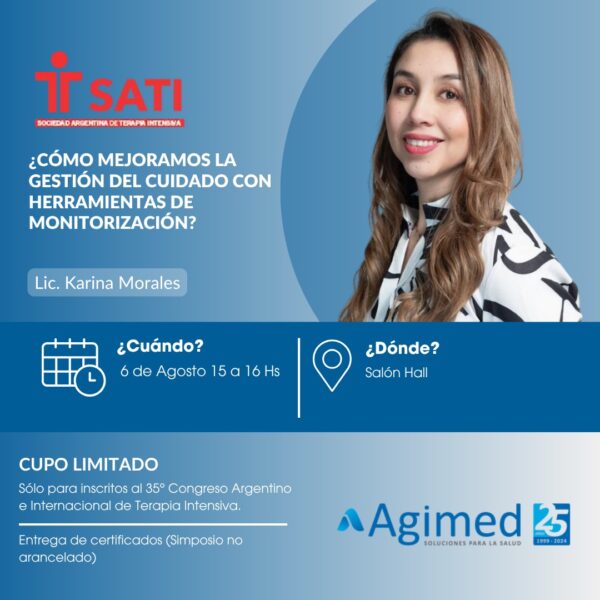 Simposio AGIMED: ¿CÓMO MEJORAMOS LA GESTIÓN DEL CUIDADO CON HERRAMIENTAS DE MONITORIZACIÓN? (Miércoles 06 - Sin Cargo)