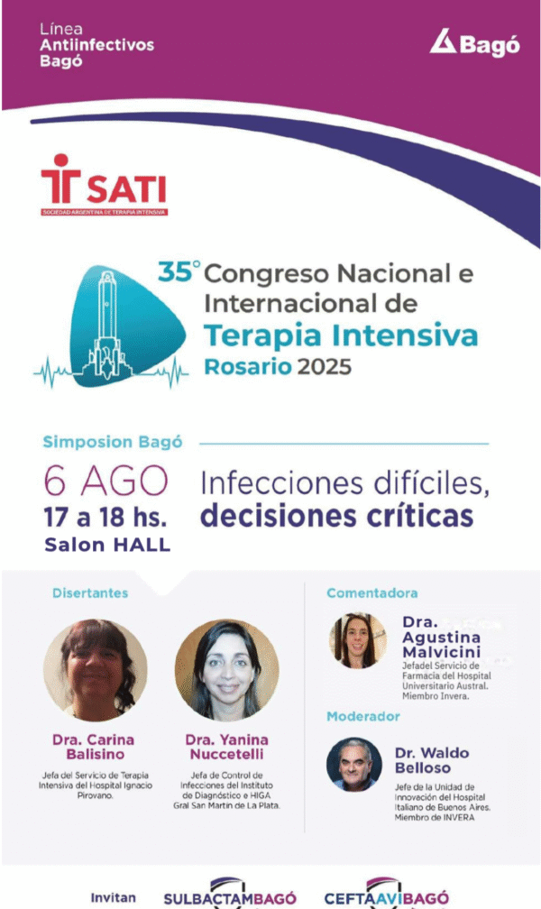 Simposio BAGO: Infecciones difíciles, decisiones críticas (Sin Cargo)