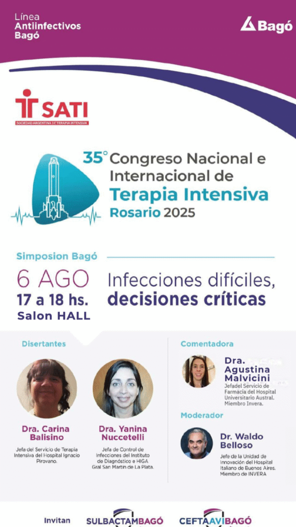 Simposio BAGO: Infecciones difíciles, decisiones críticas (Sin Cargo)
