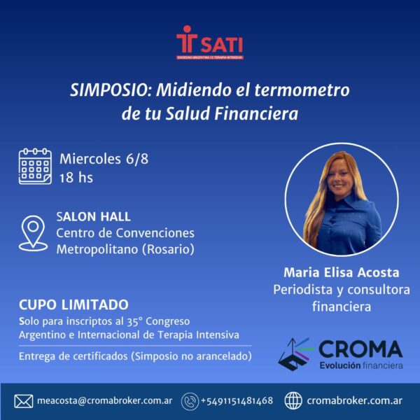Simposio CROMA: Midiendo el Termómetro de tu Salud Financiera (Sin Cargo)