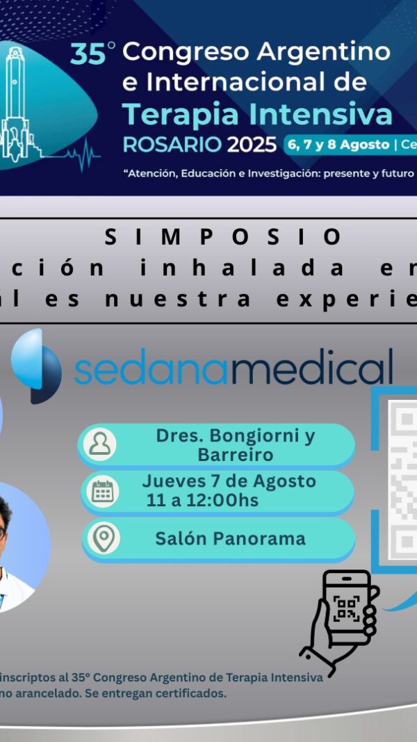 Simposio DCD: Sedación inhalada en UTI ¿cuál es nuestra experiencia? (Sin Cargo)