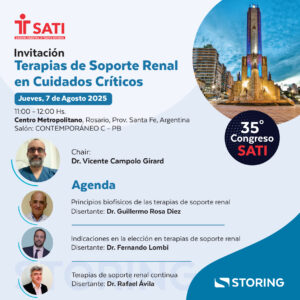 Simposio STORING: Terapias de Soporte Renal en Cuidados Críticos (Sin Cargo)
