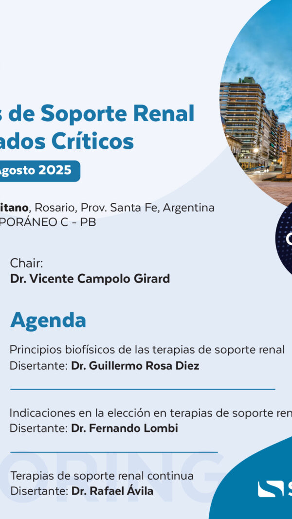 Simposio STORING: Terapias de Soporte Renal en Cuidados Críticos (Sin Cargo)