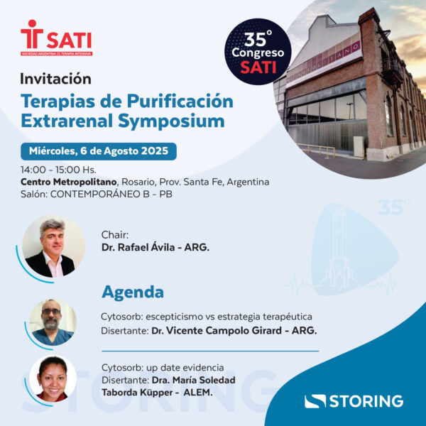 Simposio STORING: Terapias de Purificación Extrarenal Symposium (Sin Cargo)