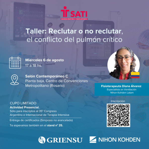 Simposio GRIENSU: Reclutar o no reclutar, el conflicto del pulmón crítico (Sin Cargo)