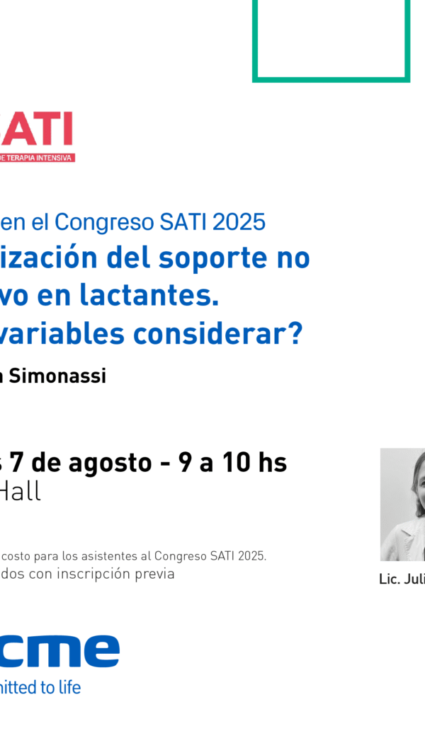 Simposio TECME: Optimización del soporte no invasivo en lactantes. ¿Qué variables considerar? (Sin Cargo)