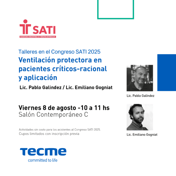Simposio TECME: Ventilación protectora en pacientes críticos-racional y aplicación (Sin Cargo)